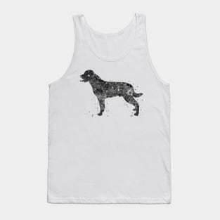 Rottweiler dog black and white Tank Top